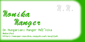 monika manger business card